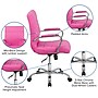 Flash Furniture Vivian Vinyl Swivel Mid-Back Executive Office Chair, Pink (GO2240PK)~#|#~1BB6BE75-CEC9-4D71-B64FD1B795DDAF10_sc7
