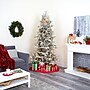Nearly Natural 7.5-ft Flocked Manchester Spruce Artificial Christmas Tree with 450 Lights and 949 Bendable Branches (T1855)~#|#~1BB7A720-5D66-42E7-87D233647C4E6B44_sc7