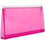 JAM Paper Premium Plastic Expanding Wallet with Zipper Closure, 5" x 10", Fuchsia Pink, 3/Pack (921Z1FUX3)~#|#~1BBD716E-97B1-4FB0-B68CCCC5D63480FF_sc7