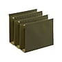 Staples Reinforced Box-Bottom Hanging File Folders, 3" Expansion, 1/5-Cut Tab, Letter Size, Standard Green, 25/Box~#|#~1BBE4D75-218D-4D39-97F11FBD9070FE93_sc7