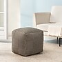 Anji Mountain Branford Ivory Mocha Bisque Fabric Square Pouf Ottoman (AMBPF107-1818)~#|#~1BC4E40E-6C23-4C43-B34E5426612F32A6_sc7