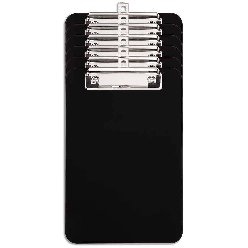 Staples® Plastic Clipboard, Letter Size, Black, 6/Pack (ST23143/23143) image 1