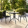 Flash Furniture Lila 28'' Round Table with 2 Rattan Stack Chairs, Black (TLH087RD037BK2)~#|#~1BC7CEB6-35E7-490B-B01E8DD4E2C0897E_sc7
