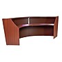 Regency Marque 124.5"W Curved Reception Desk Workstation, Cherry (77292CH)~#|#~1BC9352B-D29B-4586-87DC52734AEAF8EB_sc7