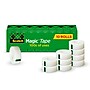 Scotch Magic Invisible Clear Tape Refill, 0.75" x 27.77 yds., 1" Core, Invisible, 10 Rolls/Pack (810P10K)~#|#~1BCE2F28-D030-446B-B89DB7AC97C4151A_sc7
