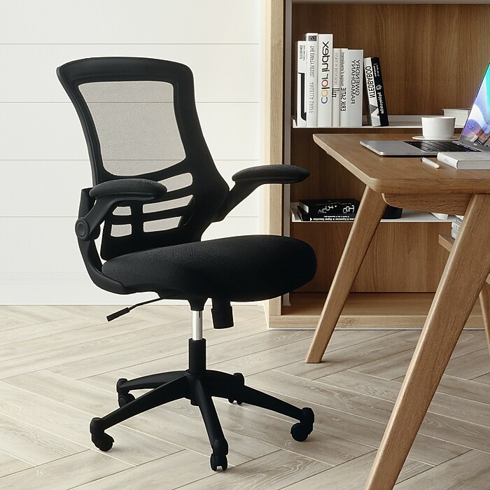 Flash Furniture Kelista Ergonomic Mesh Swivel Mid-Back Task Office