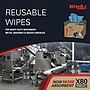 WypAll PowerClean X80 Fabric Cleaning Wipers, 16.8" x 12.5", Blue, 152 Wipers/Box (41041)~#|#~1BD440CD-1D5E-4FDC-98DEAD848EDCC494_sc7