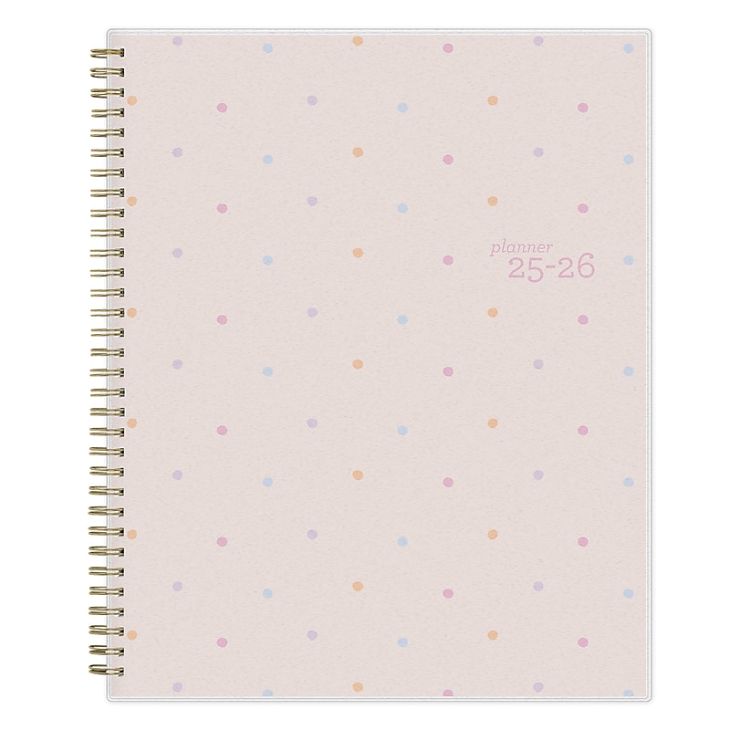 2025-2026 Blue Sky Pippi 8.5" x 11" Academic Year Weekly & Monthly Planner, Plastic Cover, Multicolored (155387) image 1