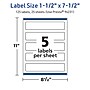 Avery TrueBlock Laser/Inkjet Rectangle Multipurpose Labels, 1.5" x 7.5", White, 125/Pack (94231)~#|#~1BD7ED95-AB40-4BAE-9AEFD7BB241D7C35_sc7