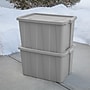 Sterilite 120 Quart Tuff1 Tote with Snap-on Lid, Plastic, Cement, 4/Carton (16796A04)~#|#~1BD90725-0B0F-468E-AF475618C8260359_sc7