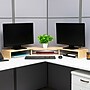 Mind Reader Adjustable Dual Monitor Stand, Up to 44 lbs., Brown (MDFMOND-BRN)~#|#~1BDCABA3-75AF-44F5-AD27CF21DA94823F_sc7