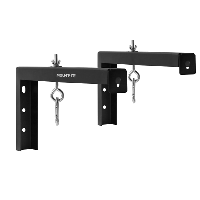 Mount-It! 12" Universal Projector Screen Mount Universal Projector Wall/Ceiling Mount, 2/Pack, Black (MI-631BLK) image 1