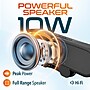 Delton P150 Clip-On 10-Watt Computer Speaker, USB-A, Black (DSP150C-U)~#|#~1BE16E98-195E-4019-87F42D66782AB49B_sc7