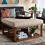 Baxton Studio Alvere Fabric Storage Ottoman, Beige/Walnut (159-9619-HiT)~#|#~1BE2C4ED-C085-40C5-98668F9227B786DC_sc7