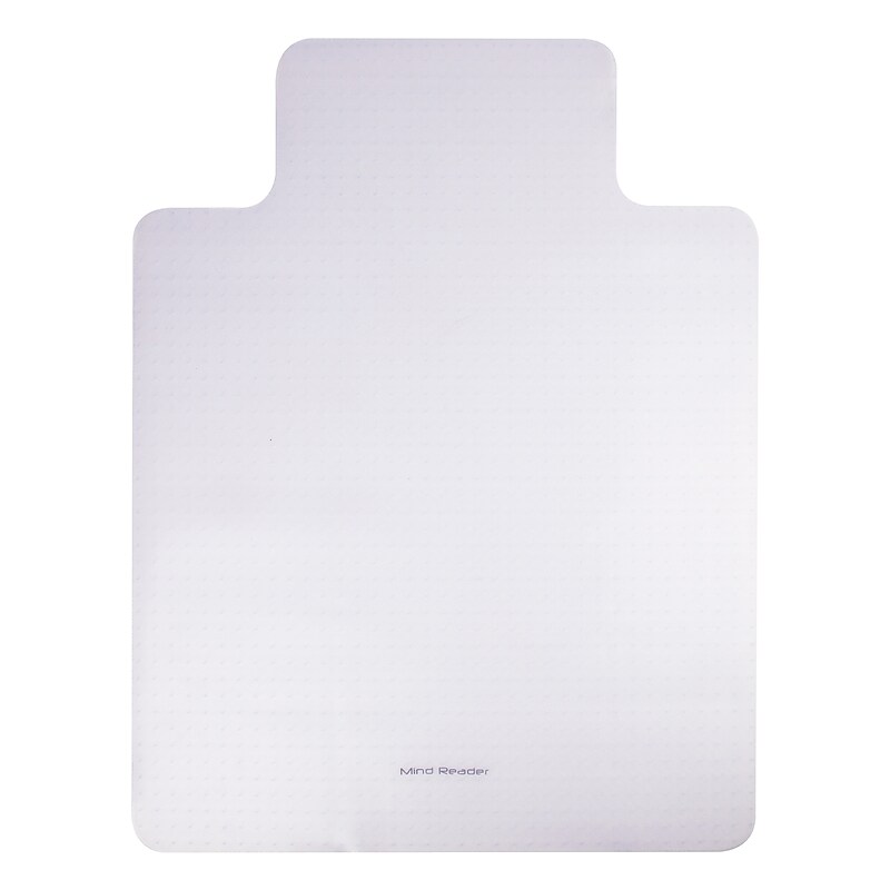 Mind Reader Carpet Chair Mat with Lip, 36" x 48'', Low-Pile, Clear (OFFCMAT-CLR) image 1
