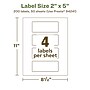 Avery EcoFriendly Laser/Inkjet Rectangle Multipurpose Labels, 2" x 5", White, 200/Box (94241)~#|#~1BE3BC3F-835D-41B0-98EF0431B92F0BEA_sc7