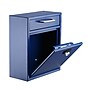 AdirOffice Steel Combination Locking Wall Mounted Interoffice Drop Box Mailbox, Medium, Blue (631-05-BLU-KCPK)~#|#~1BE47798-800A-48A9-A9FBC4FB28CFE8EE_sc7