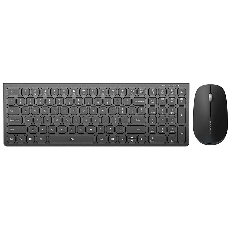 Alogic Echelon Wireless Keyboard and Optical Mouse Combo, Black (ASKBT2WC) image 1