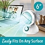 Brentwood Kool Zone 6" Oscillating Desktop Fan, 3-Speed, White (F-650MW)~#|#~1BE88712-6531-4475-B55D0486F533CD23_sc7