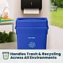 Alpine Industries Polypropylene Recycling Bin with Lid and Dolly, 23 Gallon, Blue (ALP477-BLU3-PKD)~#|#~1BEB6E45-6E52-48E7-B258D8658661EFE9_sc7
