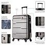 DUKAP Rodez 24" Hardside Suitcase, 4-Wheeled Spinner, TSA Checkpoint Friendly, Silver (DKROD00M-COA)~#|#~1BF4E732-4864-4BD3-8CDFB90A4930A85C_sc7