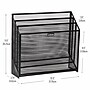 Mind Reader Metal Vertical Desktop Organizer Letter Tray, Black (LETDIV-BLK)~#|#~1BF514BD-649A-4BE3-8A10DF7F69B9907A_sc7