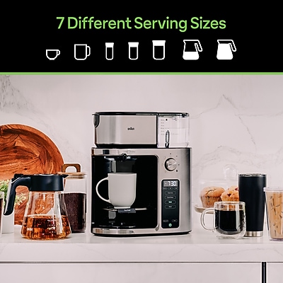 Braun MultiServe Plus 10-Cup Automatic Drip Coffee Maker, Stainless Steel (KF9270SI) Sansujyuku sansujyuku.com