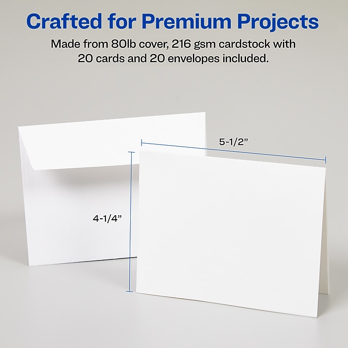 最安　行き届いた書庫foil 4枚 Avery Quarter-Fold Greeting Cards with Envelopes, 4.25