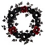 Nearly Natural Eyeball Rose Halloween Artificial Wreath, 24" (W1198)~#|#~1BFFFA87-A6DE-4B3D-8B5F2DC5C8382AA1_sc7