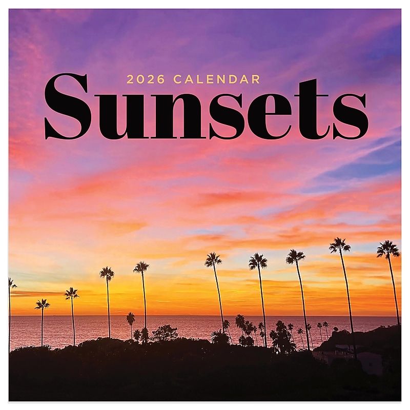 2026 TF Publishing 12" x 17" TF Publishing 7" x 7" Sunsets Mini Calendar 26-2011 image 1