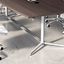 Bush Business Furniture 120W x 48D Boat Shaped Conference Table with Metal Base, Storm Gray (99TBM120SGSVK)~#|#~1C038629-E4AB-422F-A0E35BDA7735E64F_sc7