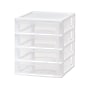 Iris 4-Drawer Desktop Unit, White/Clear (587014)~#|#~1C05D1E8-FA62-43D5-A8CC975A52ED2767_sc7