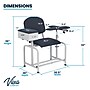 Viva Comfort Adjustable Bariatric Phlebotomy Blood Drawing Chair, 500 lbs. Capacity, Black (ADI997-01D-BLK-MK)~#|#~1C094CAC-FE6F-45E4-892ACA08EA647871_sc7