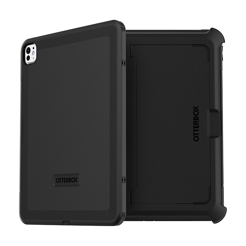 OtterBox Defender Polycarbonate/Silicone 13" Case for iPad Pro (M4), Black (77-95232) image 1