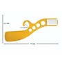 NAHANCO Stockroom Rail Dividers with Curvy Body, Yellow (Pack of 25)~#|#~1C0A972F-36C8-411E-8F803BD97BE3F939_sc7