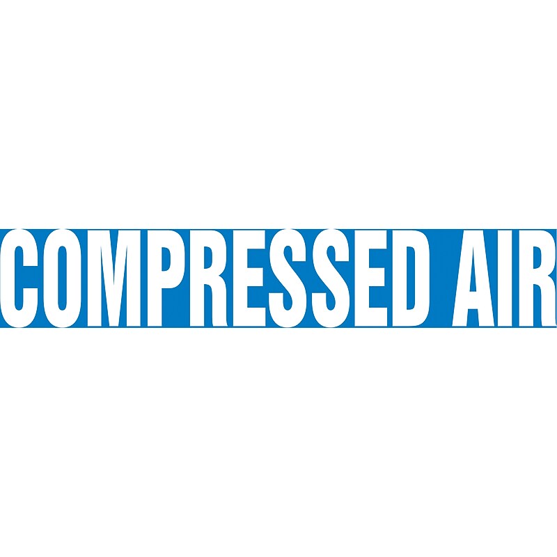 Accuform Snap Tite Pipe Marker, COMPRESSED AIR, 3/4" to 1-1/4", White/Blue (RPK227STA) image 1