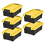 Iris Stor-It-All 13.3 Quart Storage Container with Lid, Plastic, Black, 5/Pack (540013)~#|#~1C0C89E1-D5B6-41B4-A746DD8525C798A9_sc7