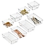 interDesign Sierra Plastic Accessory Tray, Clear, 8 Piece (95607N)~#|#~1C0EF145-AF91-42A7-AD3202503C442952_sc7