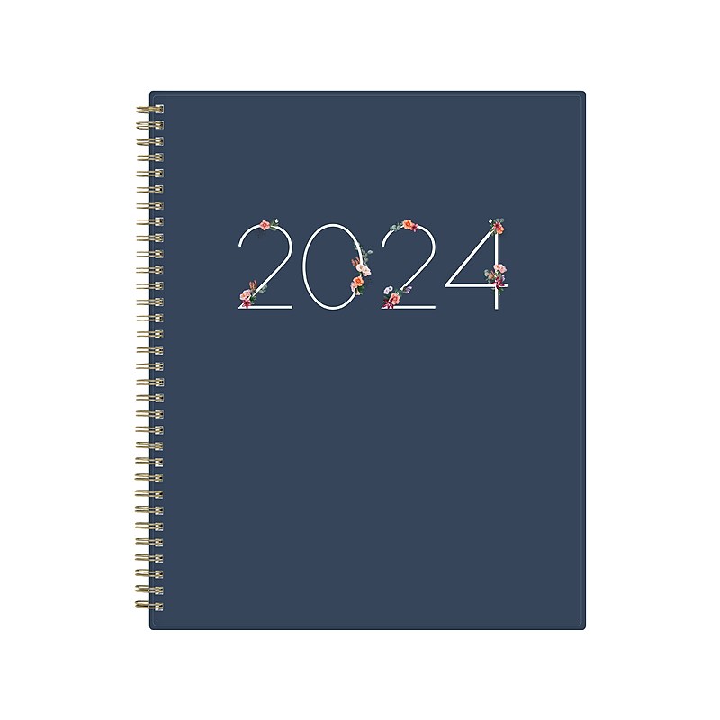 2024 Blue Sky Ashlyn 8.5" x 11" Weekly & Monthly Planner, Navy (143957) image 1