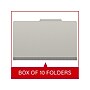 Medical Arts Press® File Folder, 1/3-Cut Tab, Legal Size, Pressboard, Gray, 10/Box(DV-T52-26-3GRY)~#|#~1C132A2C-9AF9-4C3A-A7DE439342AF8784_sc7