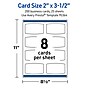 Avery Arched Rectangle Business Cards, Matte White, 200/Pack (19479398886)~#|#~1C14F52E-CC35-4713-BA88801C363020F2_sc7