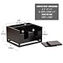 Mind Reader Desktop Organizer with 2 Coasters, 3 Compartments, Black (COASDORG-BLK)~#|#~1C18063B-08C8-41FF-9F7B168653461916_sc7