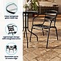 Flash Furniture Lila 23.75'' Round Table with 2 Slat Stack Chairs, Black (TLH071RD017CBK2)~#|#~1C19CD1A-25BE-46A2-88758BCD9A69FFD8_sc7