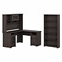 Bush Furniture Cabot 60"W L Shaped Computer Desk with Hutch and 5 Shelf Bookcase, Heather Gray (CAB011HRG)~#|#~1C1BEBCF-5A27-473E-A5D8438C706801D8_sc7