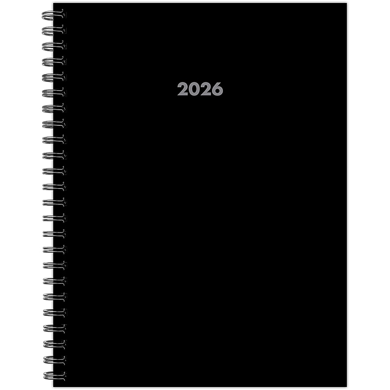 2026 Willow Creek 6.5" x 8.5"  Weekly & Monthly Planner, Paperboard Cover, Basic Black (57827) image 1