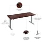 Bush Business Furniture Move 60 Series 72"W Electric Height Adjustable Standing Desk, Hansen Cherry (M6S7230HCSK)~#|#~1C22D747-E7FA-481A-88AEAD99A22D670C_sc7