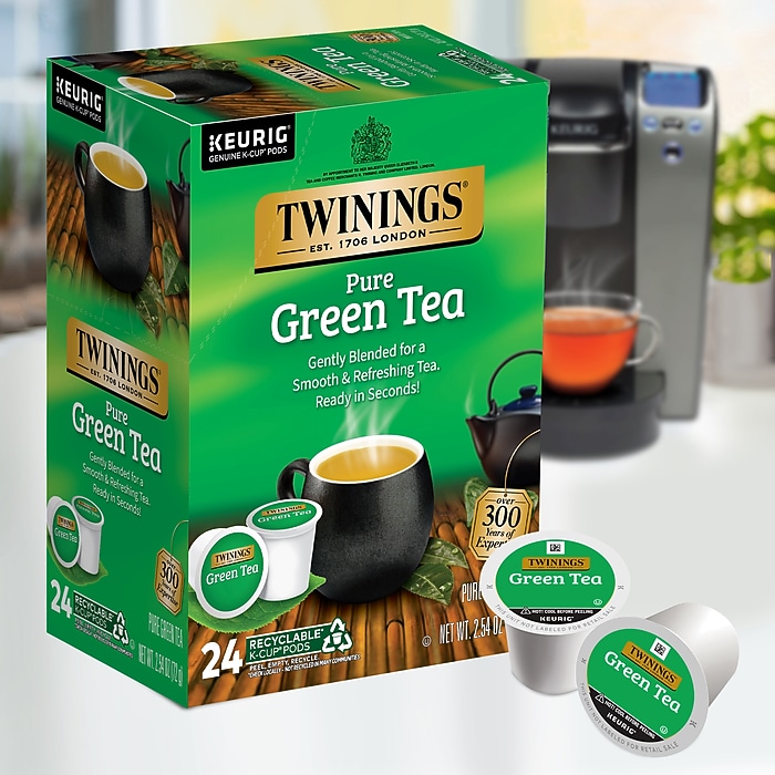 Twinings Green Tea, Keurig K-Cup Pods, 24/Box (TNA85788) | Staples