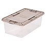 Iris 6.7 Quart Snap Top Plastic Snap Closure Storage Bin, Clear, 10/Pack (500155)~#|#~1C2581F7-B638-4CFE-AC4E8A1BAAD20404_sc7
