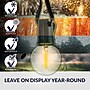 Newhouse Lighting Globe Party LED String Lights, 50 ft., Black (PSTRINGLED50)~#|#~1C2708F5-C71A-41BE-B3B9E034D698E7A9_sc7