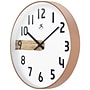 Infinity Instruments Copper Stripe Analog Wall Clock, Plastic Frame, 12" (20287GD-4527A)~#|#~1C2BA369-E359-493A-95F2BF80FA78FBED_sc7
